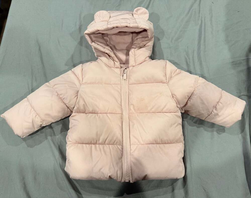 Old Navy Puffer Jacket Size 6-12M Pink